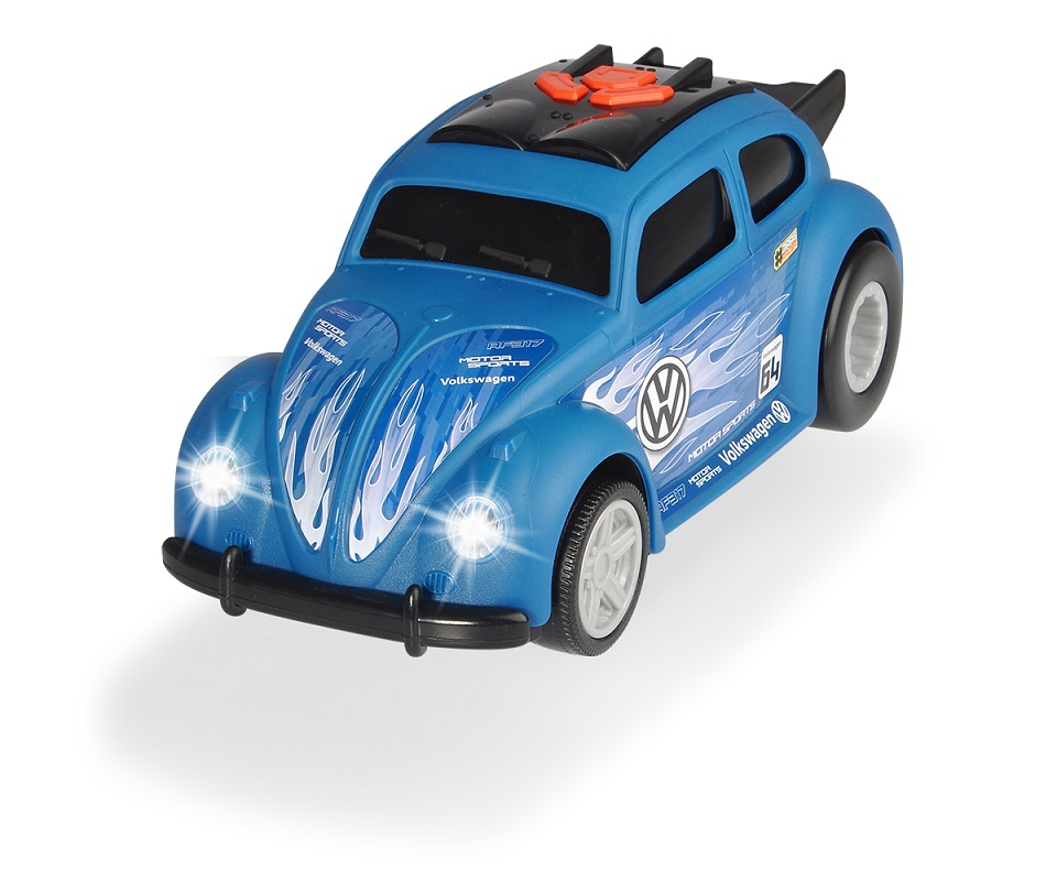 Рейсинговый автомобиль VW Beetle, моторизованный, свет и звук, 25,5 см.  